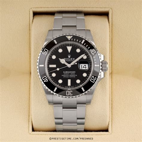 pre-owned rolex submariner date 41mm 126618ln|rolex 126610ln price.